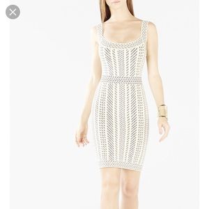 Aleena Embroidered Knit Jacquard Dress